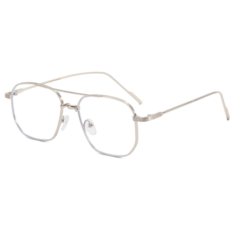 Dame moteriktig geometrisk brille med elegant metallramme Skanto