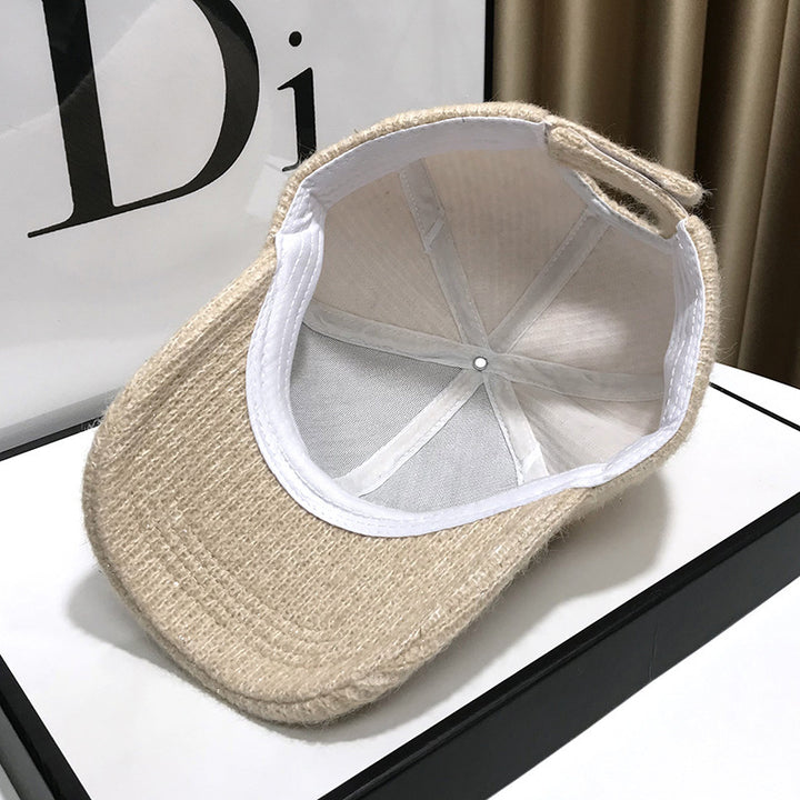 Kvinne Elegant Teksturer Fleece Baseball Caps Skanto