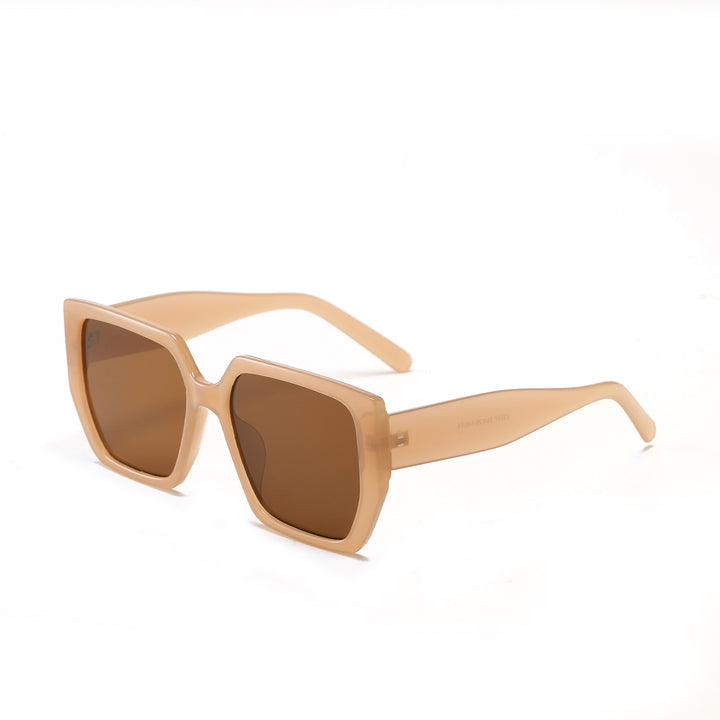 Dame kvadratisk solbrille med beskyttende UV-beskyttelse og moderne design Skanto