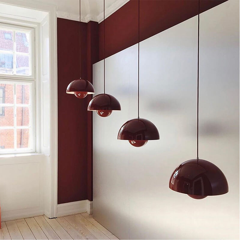 Skanto | Nordic Macaron 1-Ly Half-Sirkel Kuppel Pendellampe