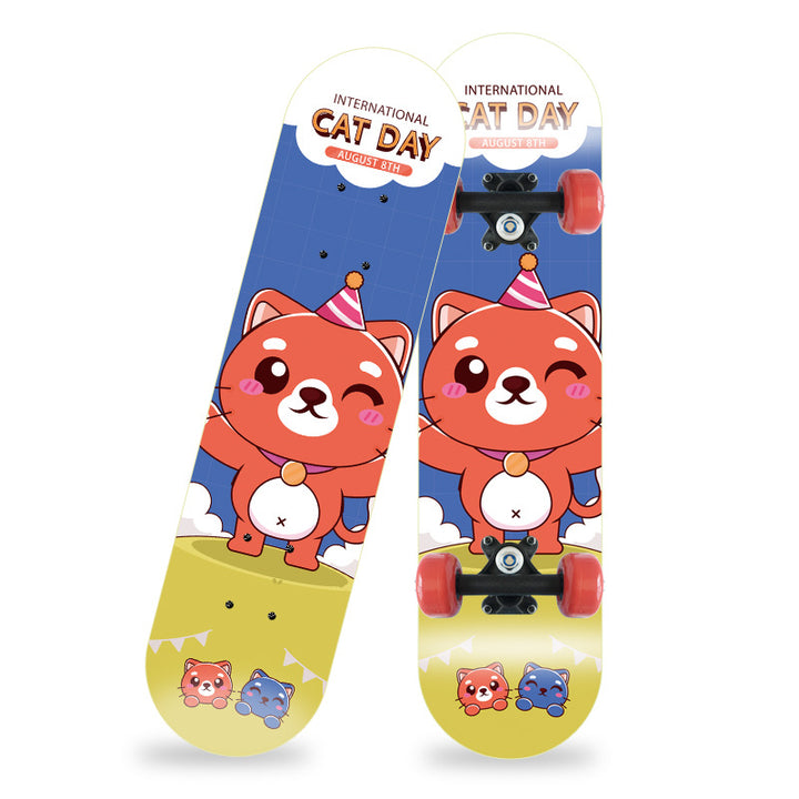 Cartoon-Inspirert Mini Skateboard Skanto