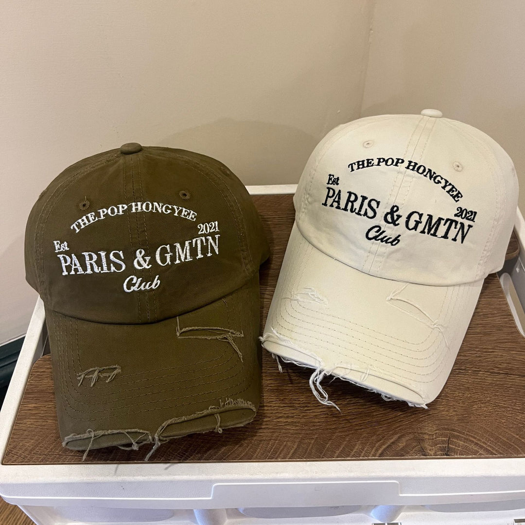 Herre Slitt Bomull Twill Baseball Caps Skanto