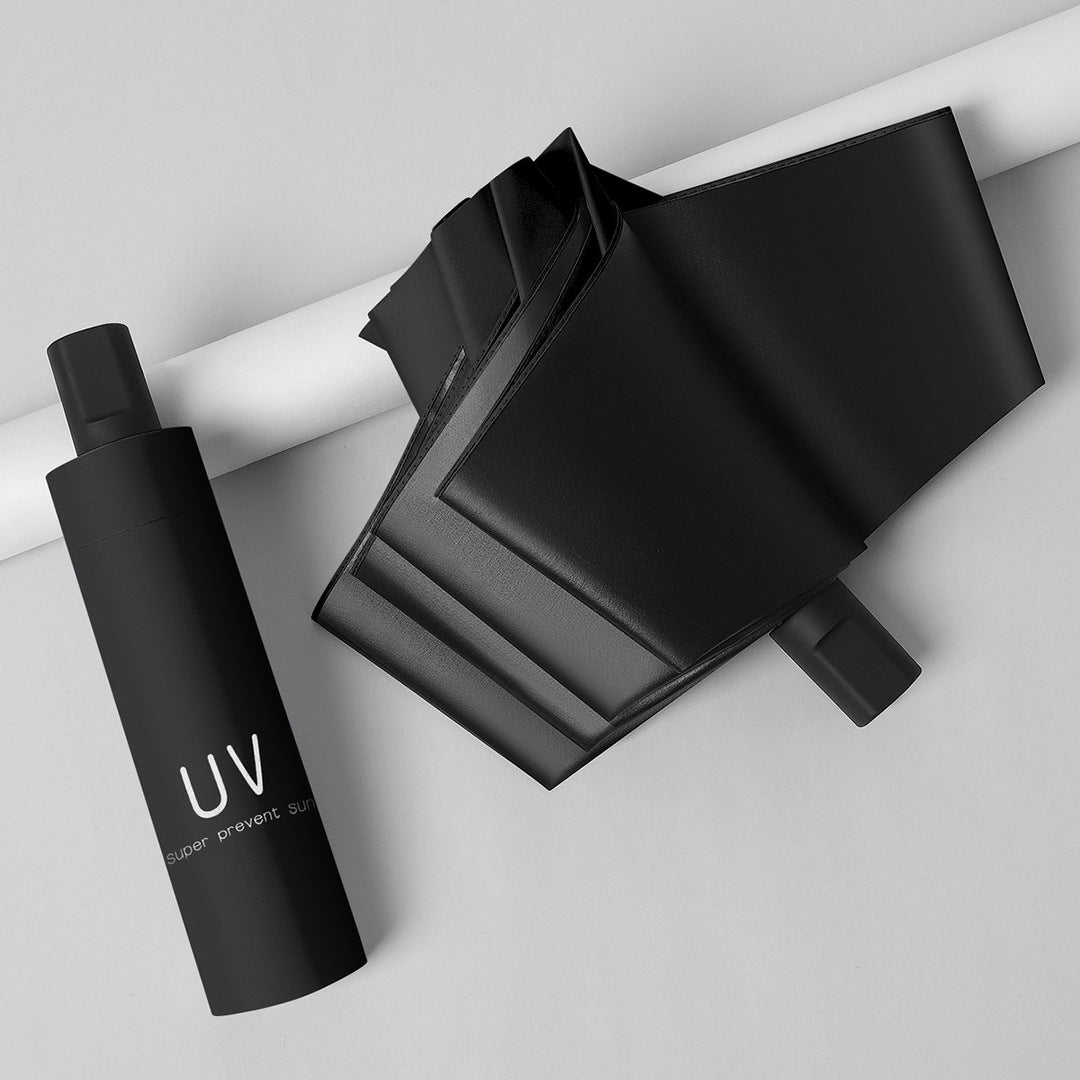 Kvinne sammenleggbar paraply med UV-beskyttelse og solid ramme Skanto