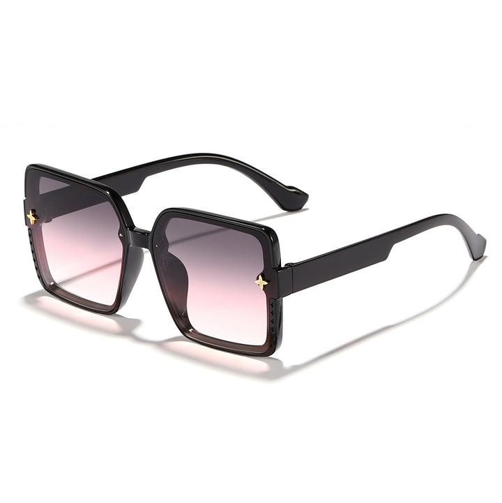 Dame kvadratisk solbrille med høykvalitets rammedesign og UV-beskyttelse Skanto