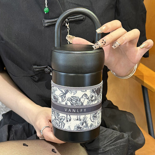 Damen Isolierflasche mit praktischem Tragegriff Skanto