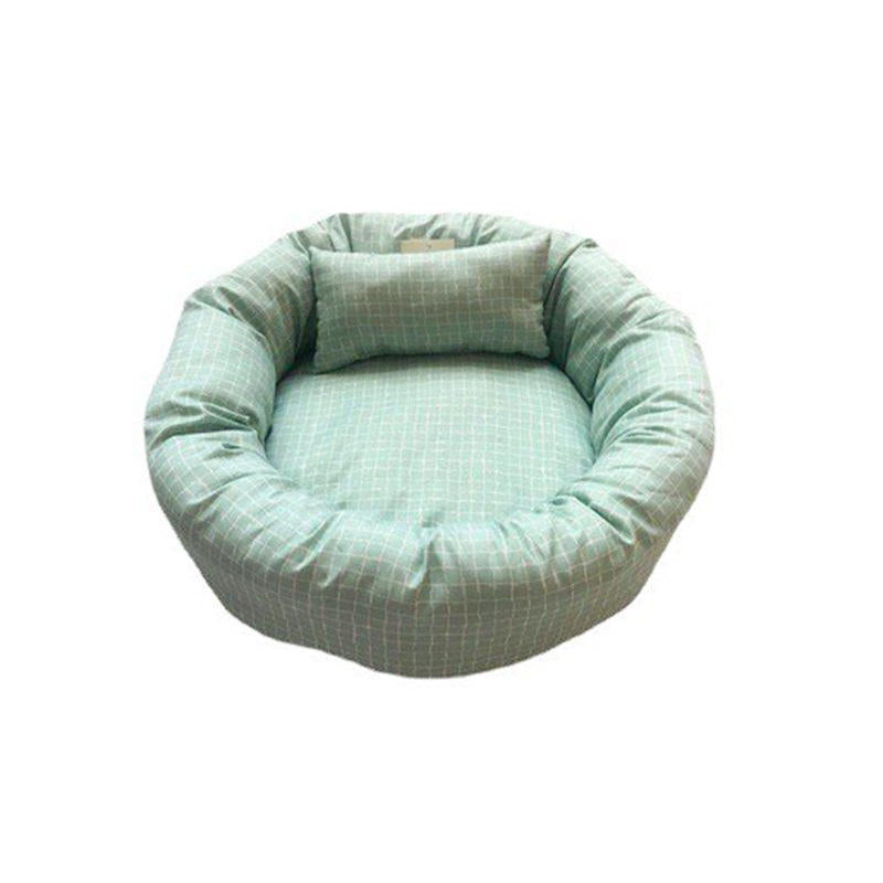 Plush Sirkulær Lounger Hundeseng