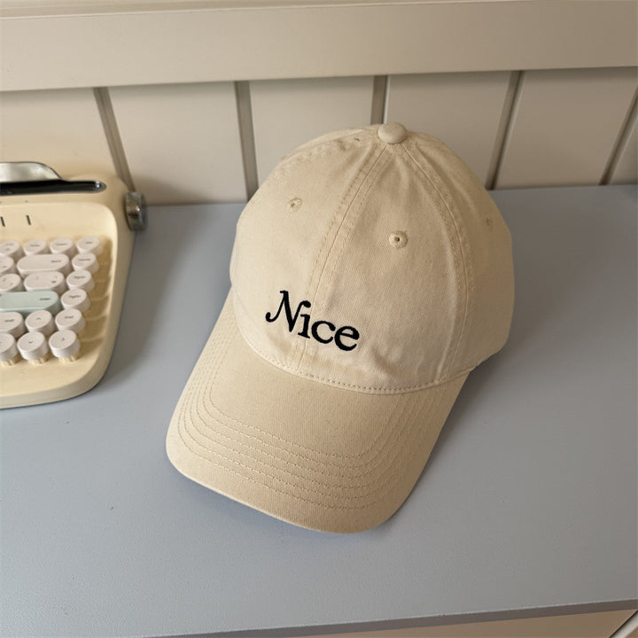 Kvinnebrodert bomull baseballcap Skanto