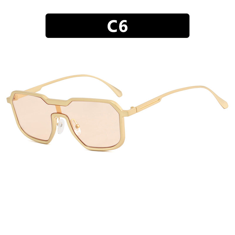 Dame ekstravagant geometrisk solbrille med beskyttende UV-filter Skanto