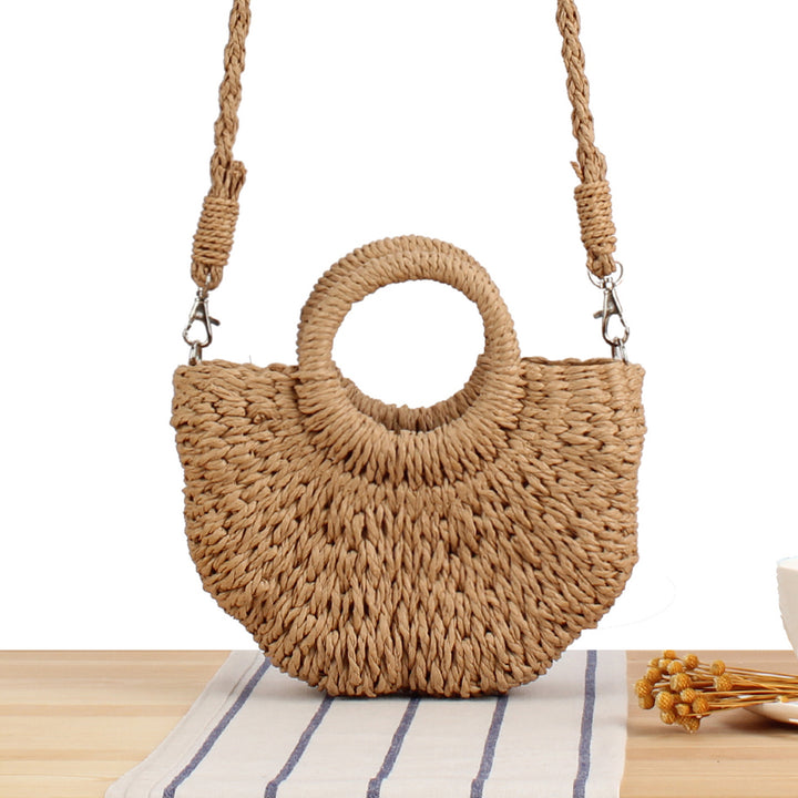 Woven Basket Shoulder Bag Skanto