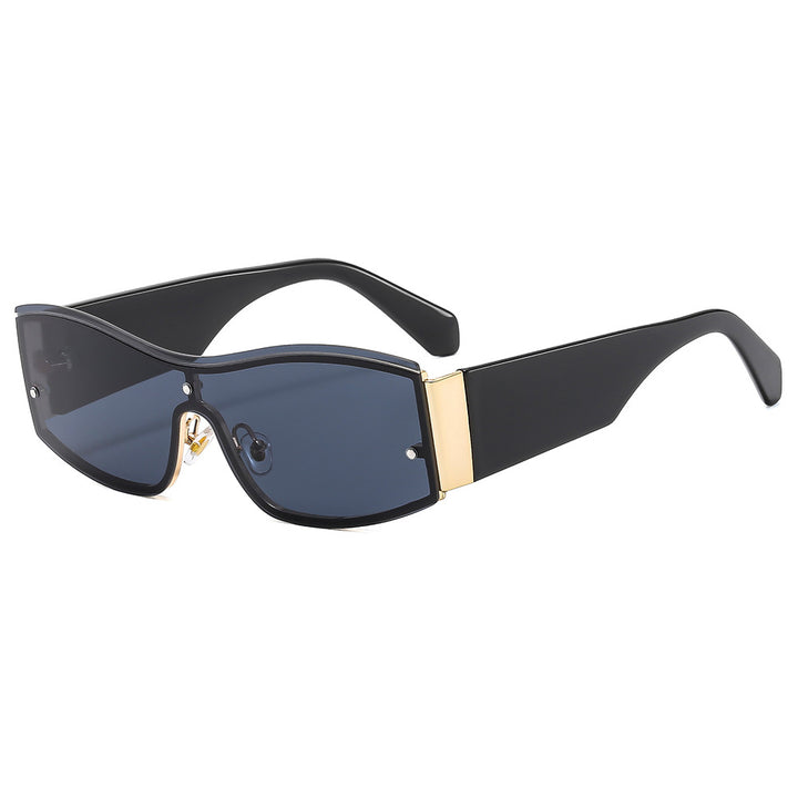 Damer trendy solbriller med markant design og robust ramme Skanto