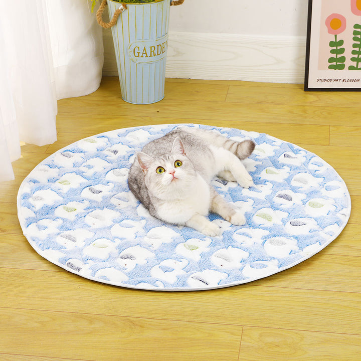 Damer Fuzzy kattseng med rattfritt underlag Skanto