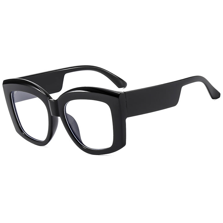 Damen moteriktig brille med bred, firkantet ramme Skanto