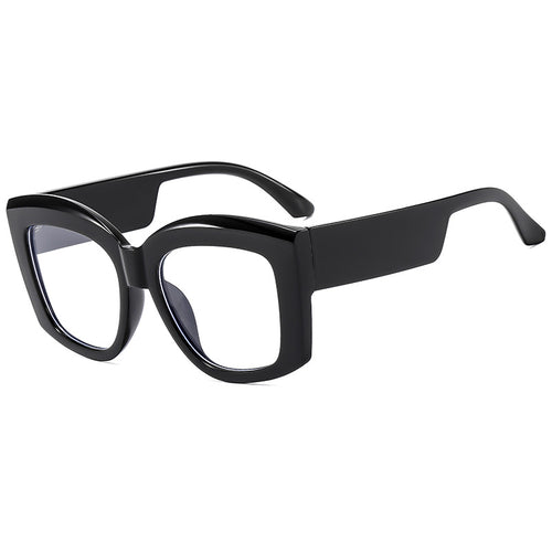 Damen moteriktig brille med bred, firkantet ramme Skanto