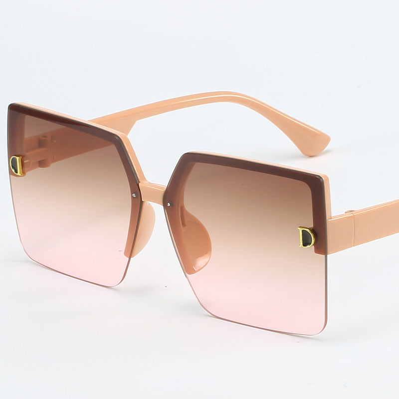 Damer oversized solbrille med høy kvalitet gradient Skanto