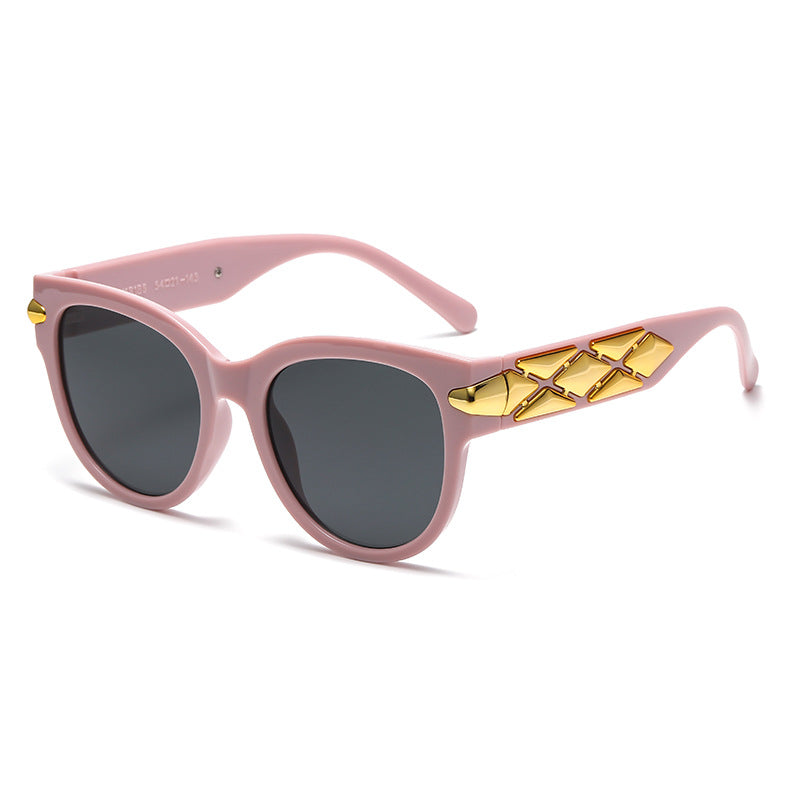 Dame designer solbrille med innovativ, detaljert ramme Skanto
