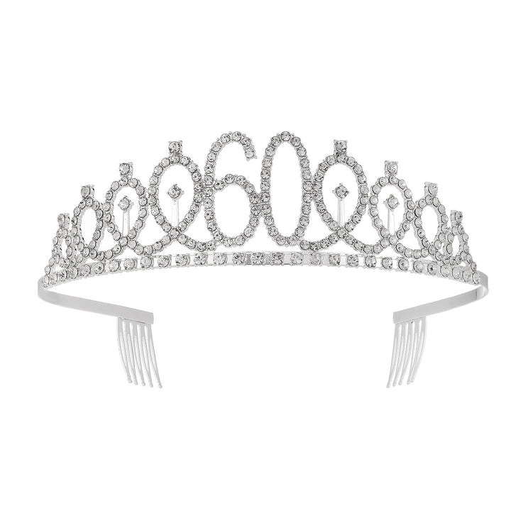 Damer krystall dekorert tiara med elegant design Skanto