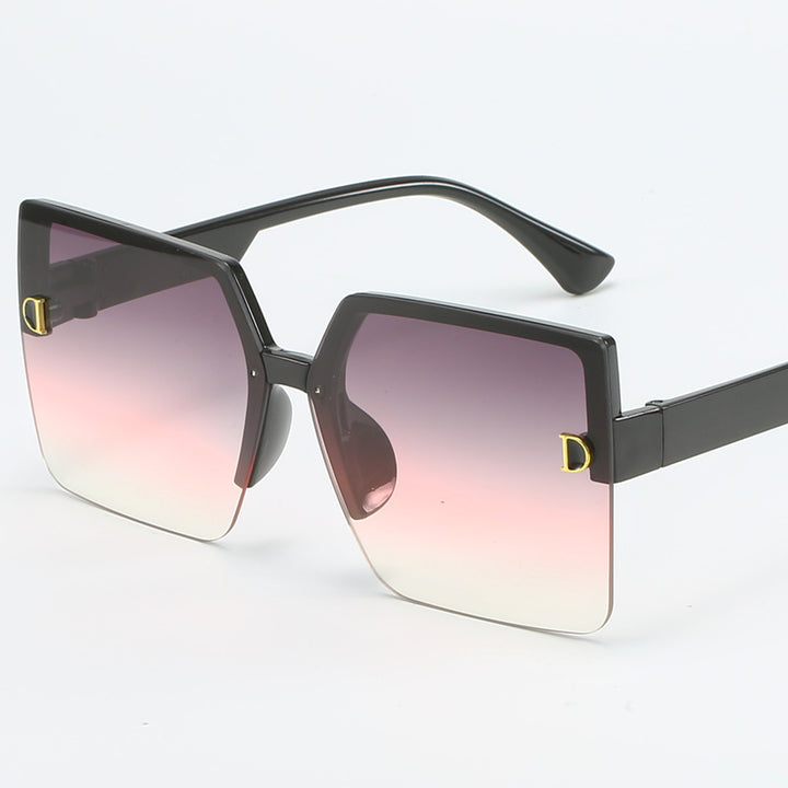 Damer oversized solbrille med høy kvalitet gradient Skanto