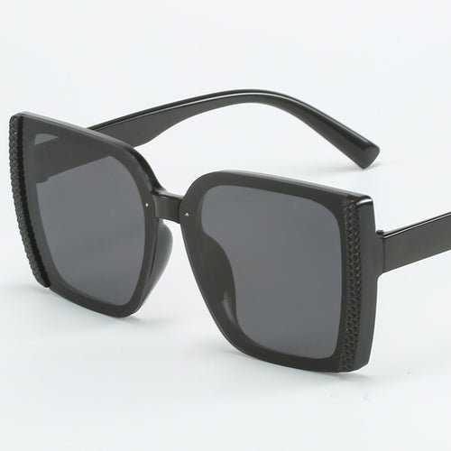Dame oversized Designer-solbriller i moderne flettet design Skanto