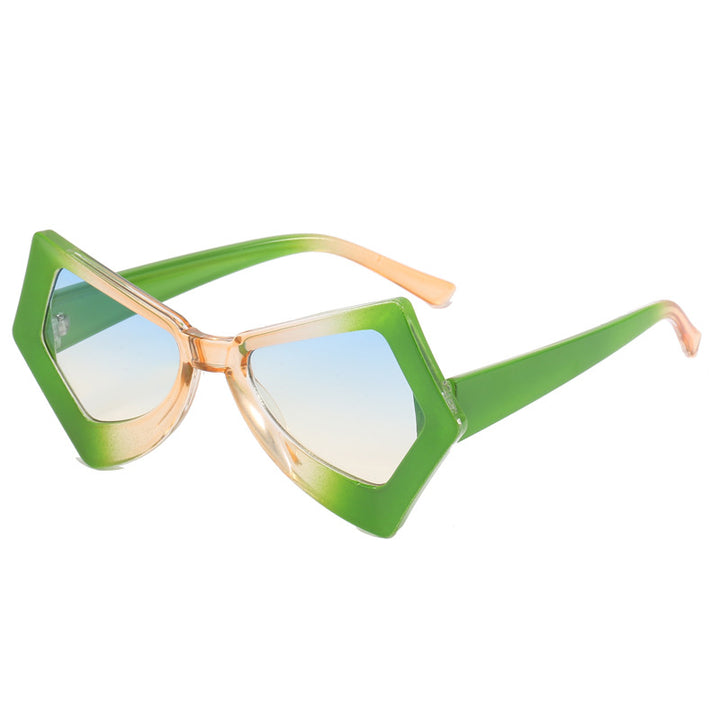 Dame polygonal solbrille i ekstravagant design Skanto