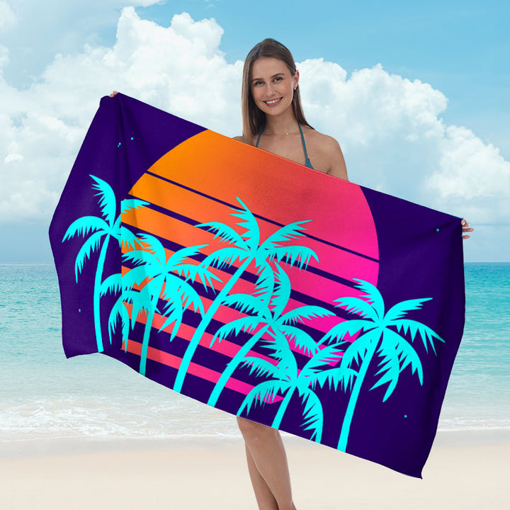 Strandhåndkle med iøynefallende surf-design Skanto