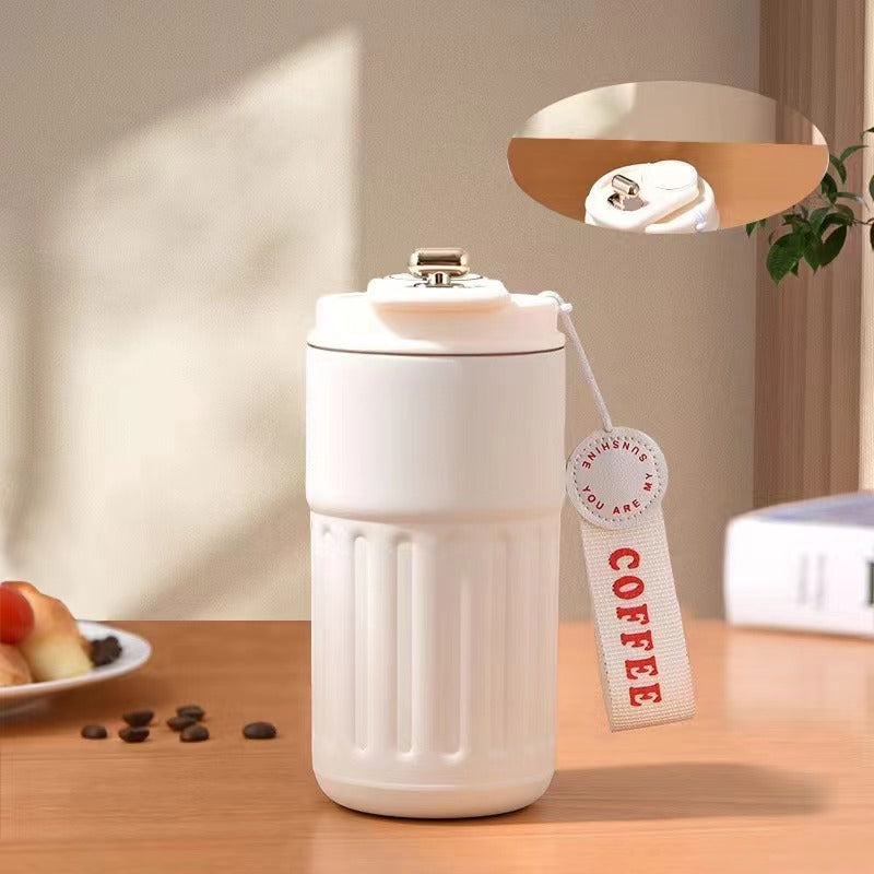 Unisex isolert kaffekopp med praktisk lokk Skanto