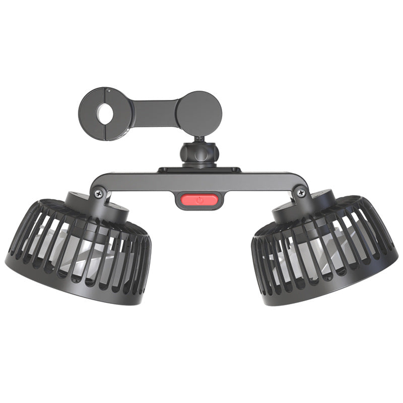 Dual-Head Bærbar Luft Sirkulator Vifte Skanto