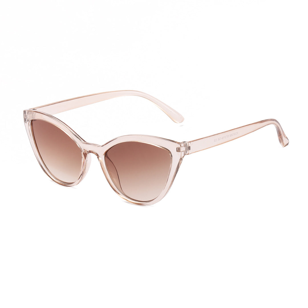 Dame Cat-Eye-solbrille med iøynefallende ramme og høykvalitets linser Skanto