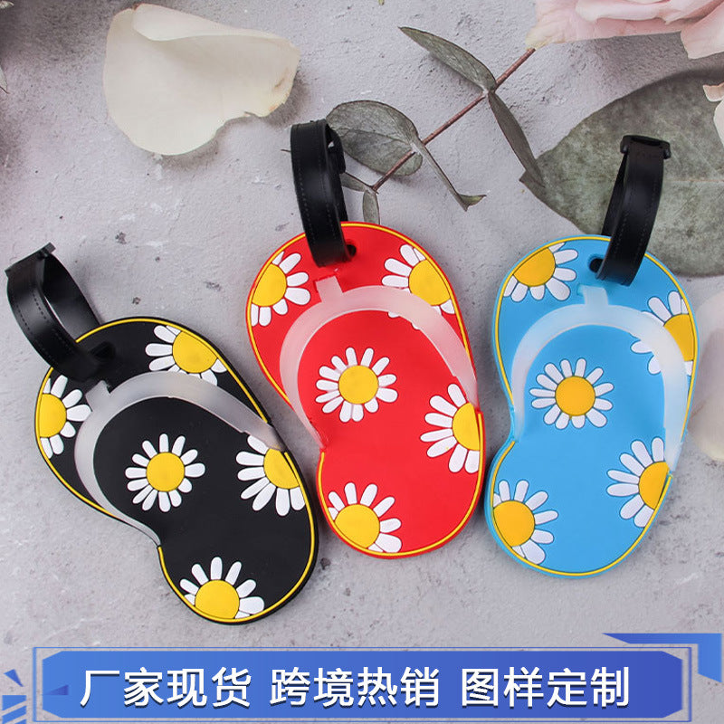 Morsom Blomstrete Flip-Flop Bagasjelapp Skanto