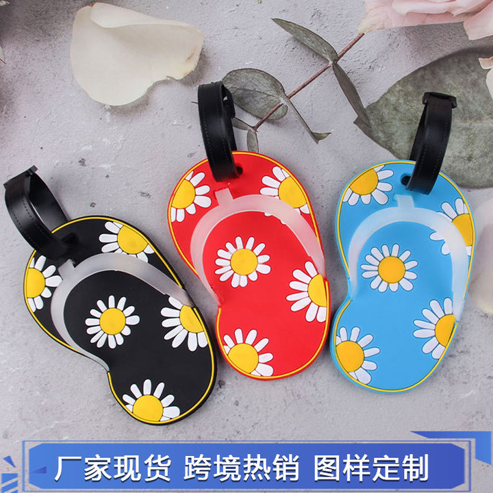 Morsom Blomstrete Flip-Flop Bagasjelapp Skanto