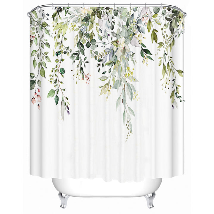 Kunstnerisk Blomster Dusjforheng Skanto