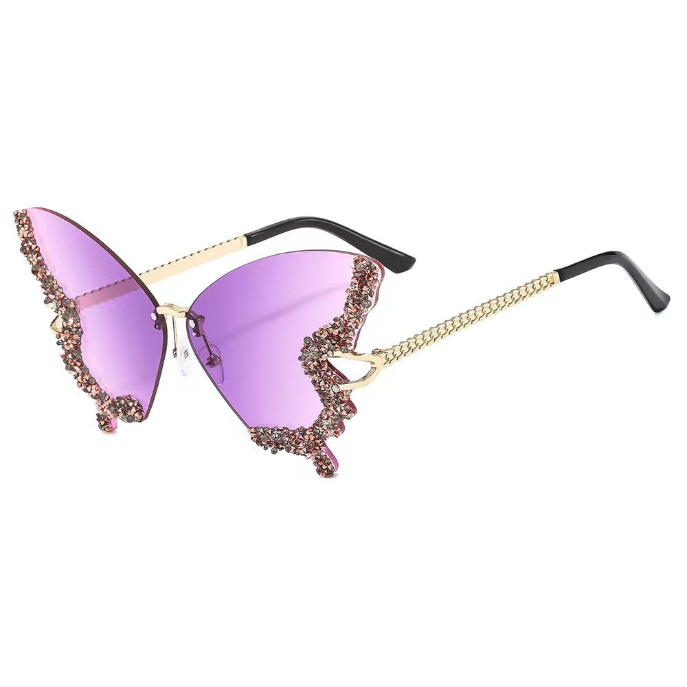 Dame ekstravagant Flügel-solbrille Skanto