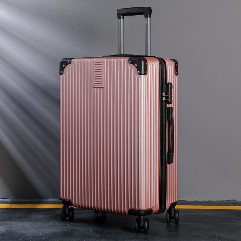 Hardsided suitcase with 360-degree rolling system and integrated safety feature Skanto