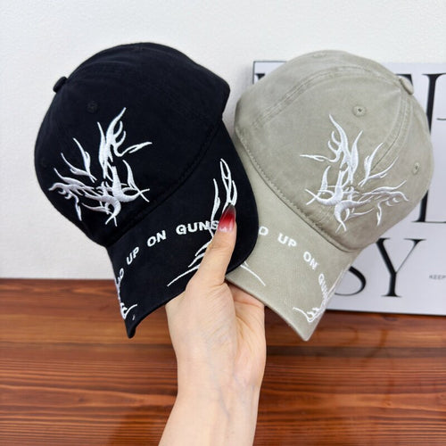 Herre Brodert Grafisk Baseball Caps Skanto