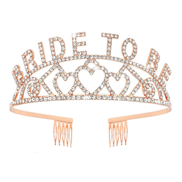 Dame Glitrende Tiara med Hjerte Motiver Skanto