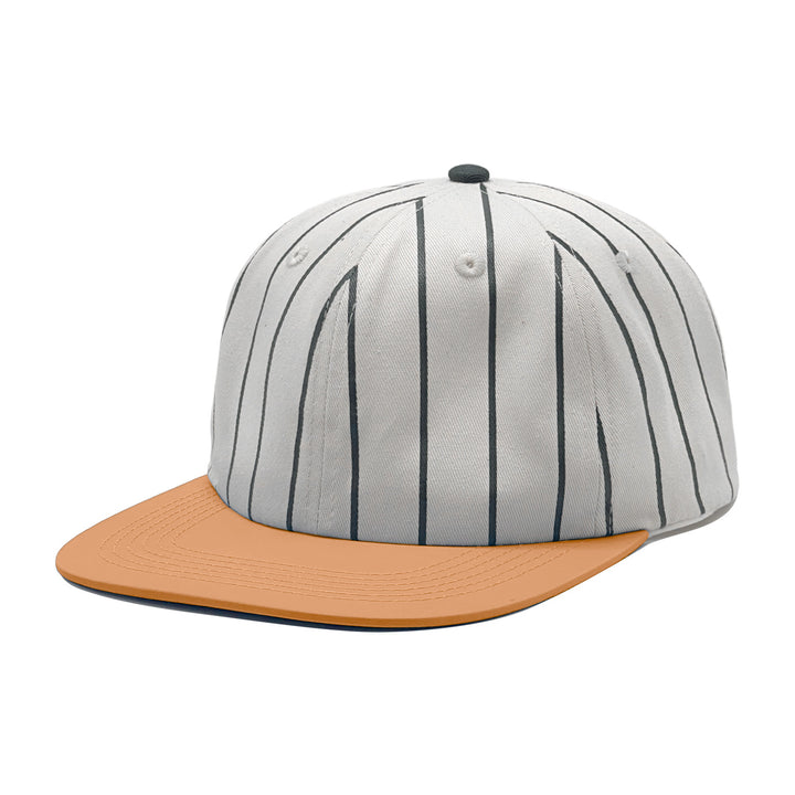 Dame moteriktig caps med stripe mønster Skanto