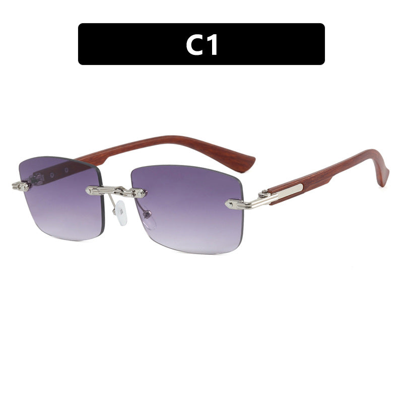 Dame kvadratisk solbrille med trefram og gradientlinser Skanto