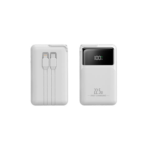 Kompakt Powerbank med integrert lader Skanto