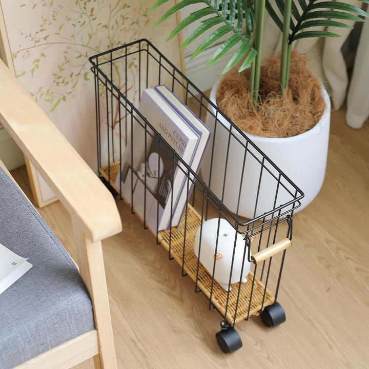 Unisex Moderne oppbevaringskurv med hjul Skanto