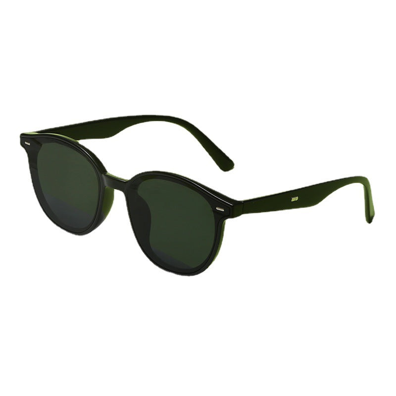 Dame Motemessig Solbrille med trendy, rund ramme og UV-beskyttelse Skanto