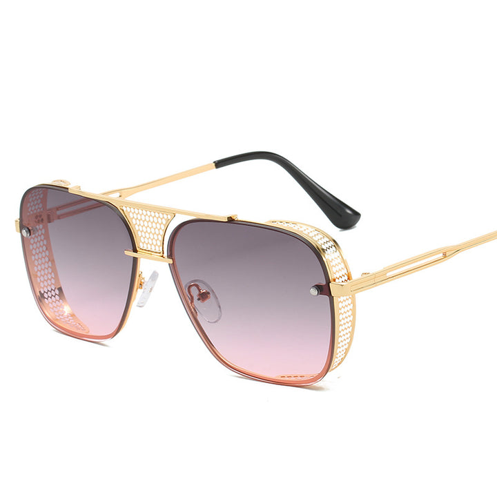 Dame moteriktig sport-solbrille med nettinnramming Skanto