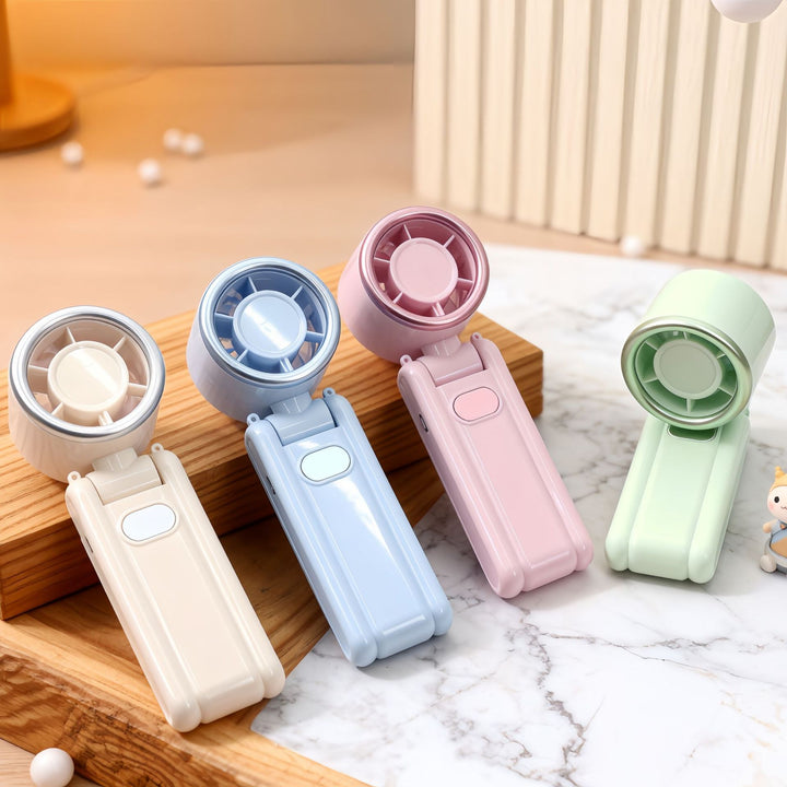 Bærbar håndvifte med digital hastighetsvisning Skanto