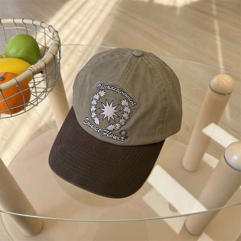 Kvinners Brodert Bomull Baseballcap Skanto 1783922608