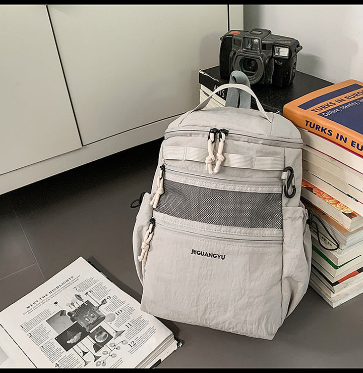 Multi-lomme reise skole ryggsekk
