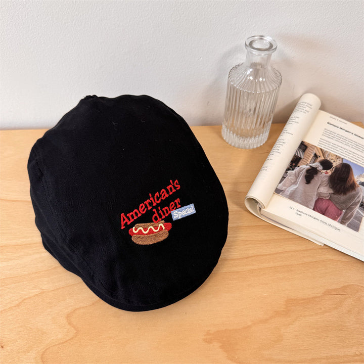 Herrebrodert uformell newsboy cap Skanto