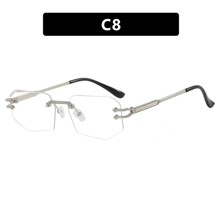 Damer geometrisk mote-solbrille Skanto