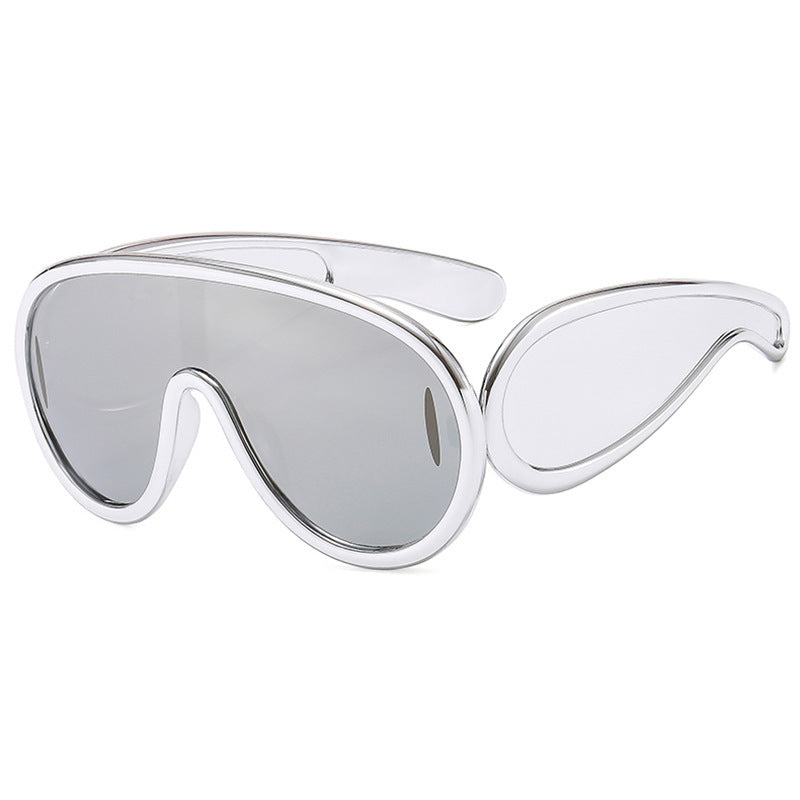Dame moteriktig solbrille med avtakbare linser Skanto