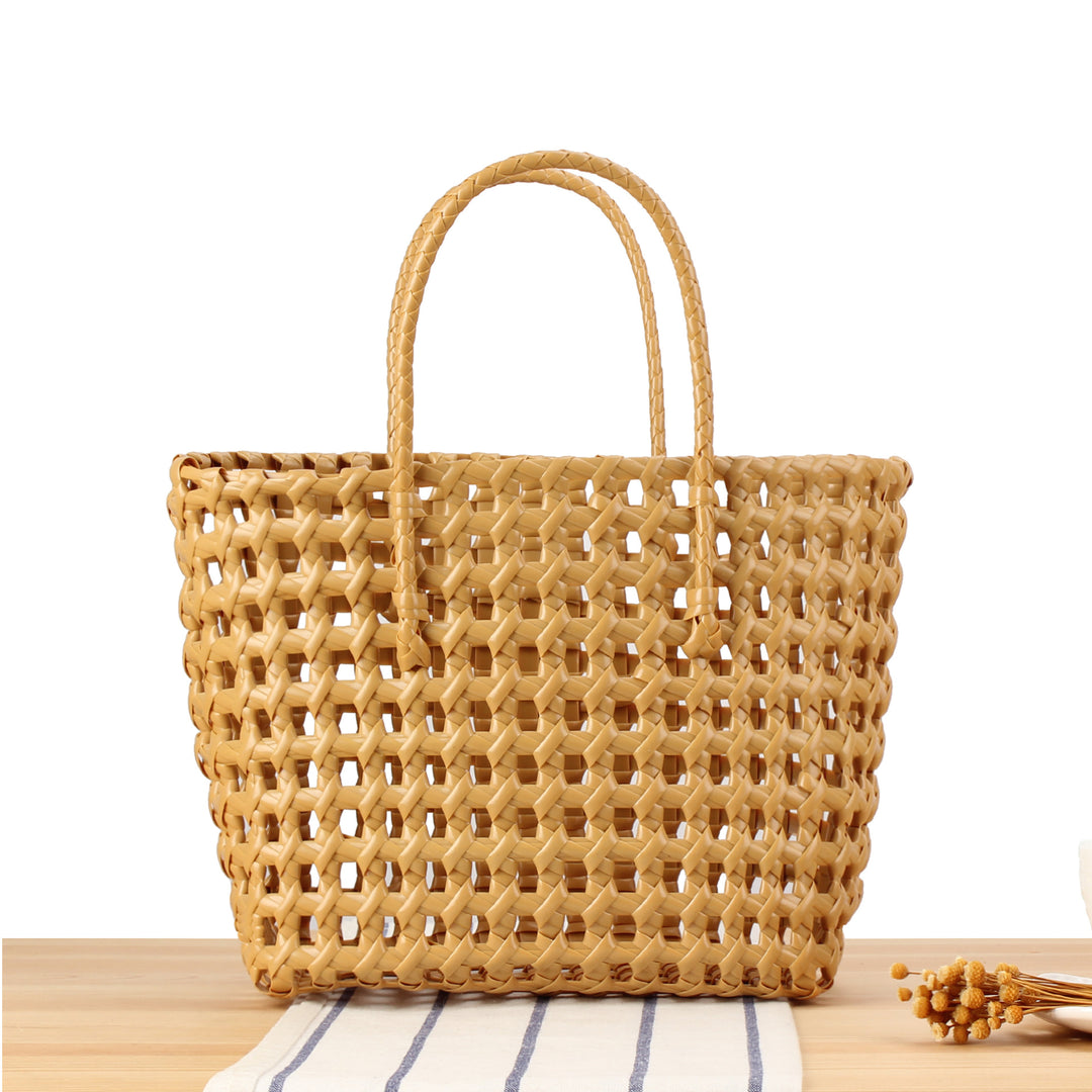 Flexible Tote Bag Made of Handmade Woven Material Skanto