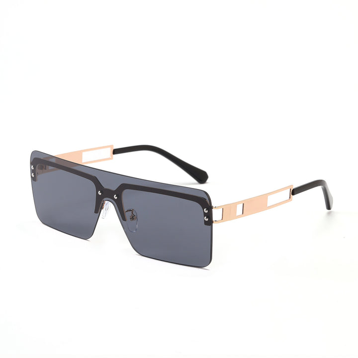 Dame oversized solbriller med moderne geometrisk design Skanto