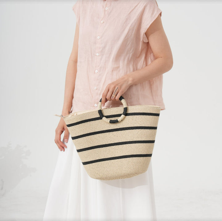 Elegant Bastbag med rund håndtak Skanto