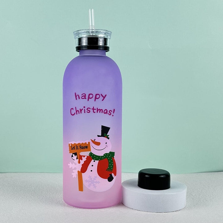 Damen Motiverende Drikkeflaske med glad Juledesign Skanto